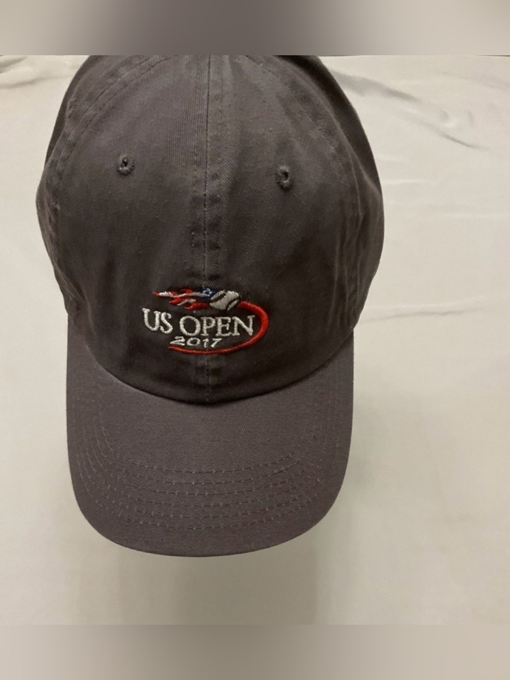 US Open 2017 Embroidered Baseball Cap - Gray